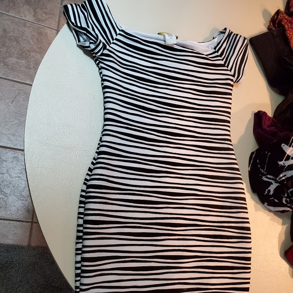 Black and white dress